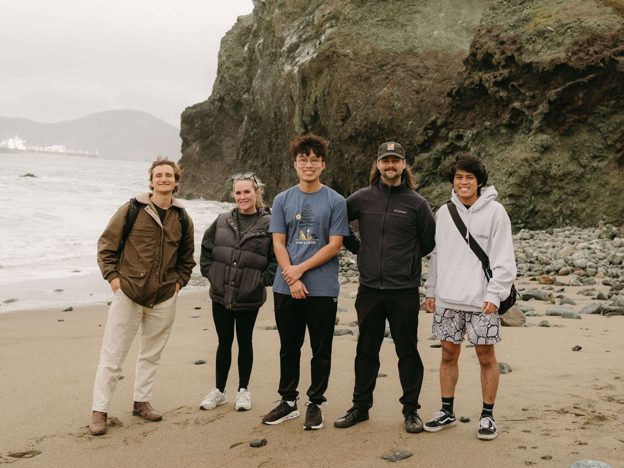 Team at the cove